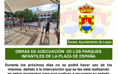 OBRAS ADECUACIÓN PARQUES INFANTILES PLAZA ESPAÑA