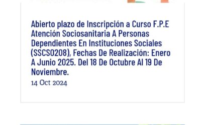 CURSO DE ATENCIÓN SOCIOSANITARIA